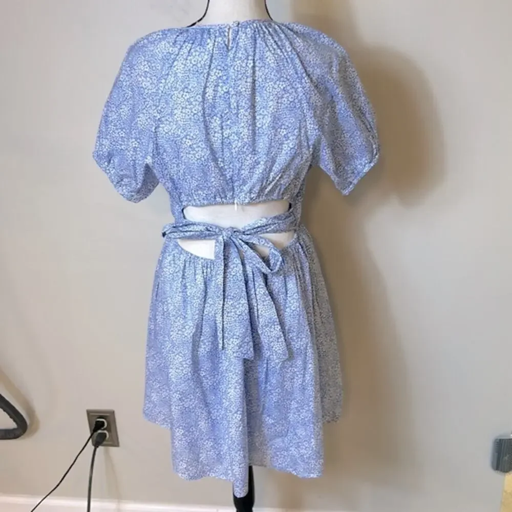 NWT J. Crew X Liberty floral back cut out dress